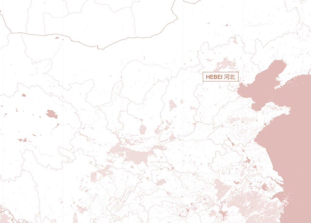 Mappa di Hebei